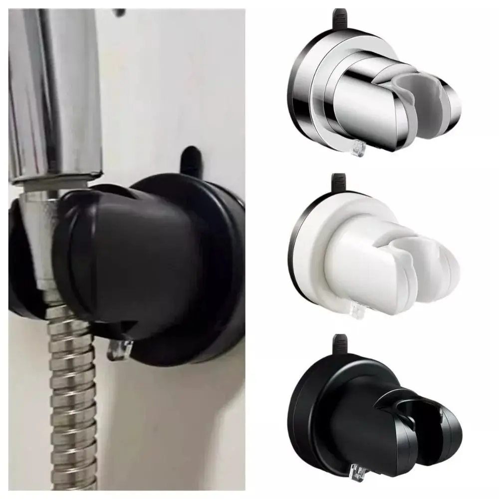 No Punching Shower Head Holder Punch-free Installation Wall Hanging Shower Fixed Base Portable Bathroom Accessories Shower Base