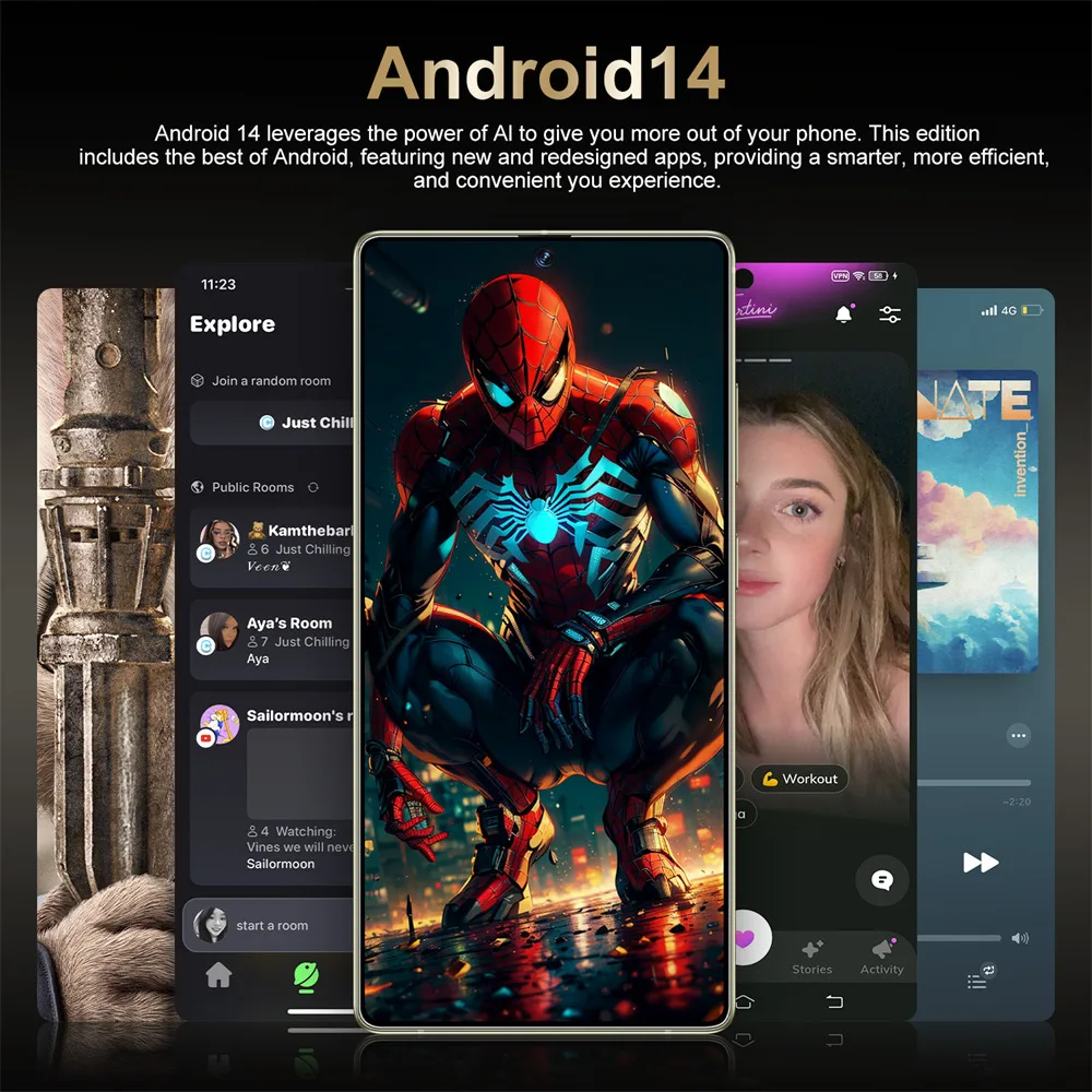 Cellphones S25 Ultra 7.3HD Original Mobile Phones 4G 5G Global Version Smartphone 7800mAh Android Snapdragon 8 gen 3 Cell Phone image 4