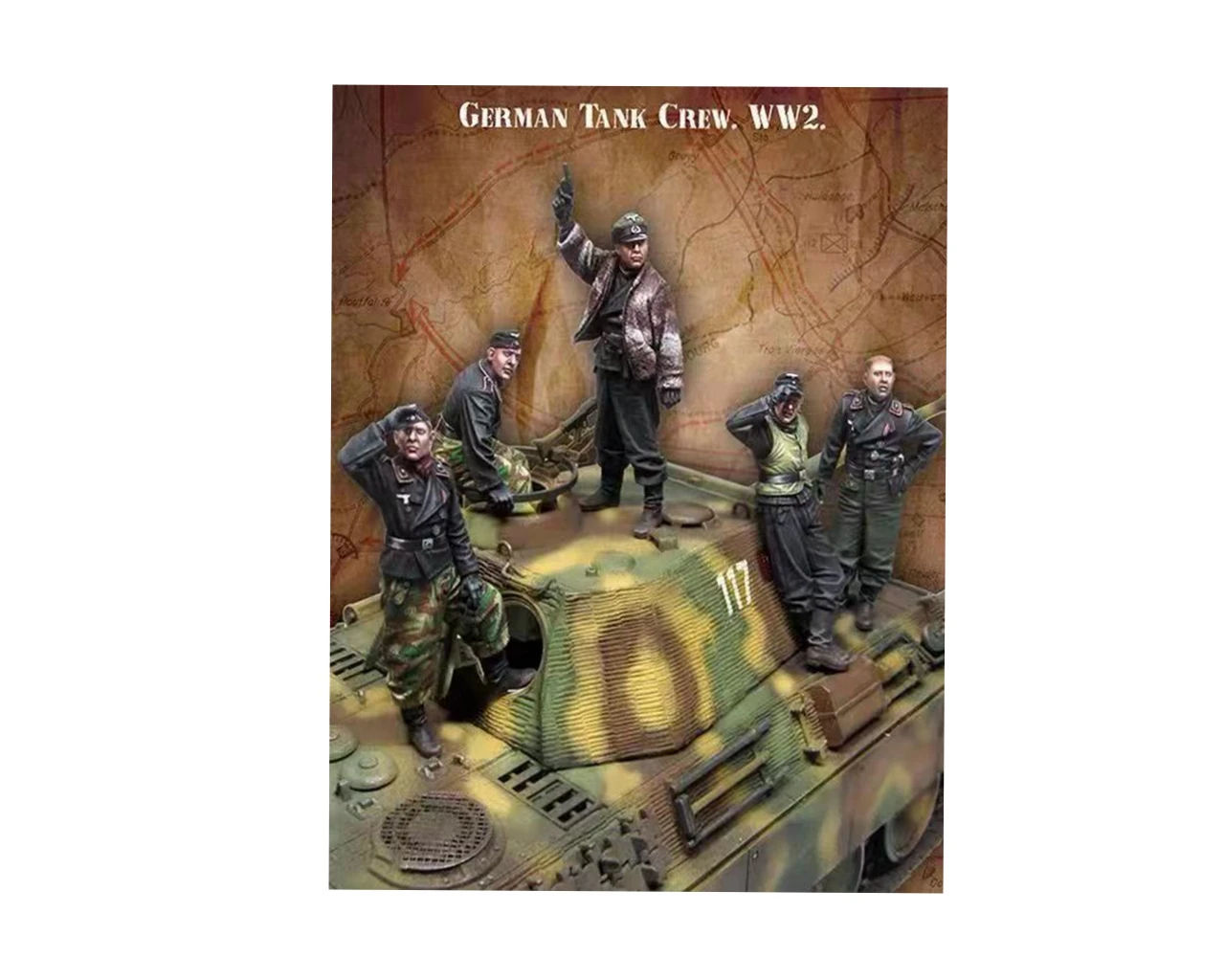 

1/35 model kit resin kit Tank crew members (5 people)