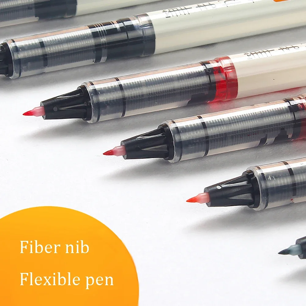 8Pcs PILOT Brush Pen SVFM-20EF Soft Hair Calligraphy Writing Tool Hand-painted Color Special Hook Line Stationery for Accountant