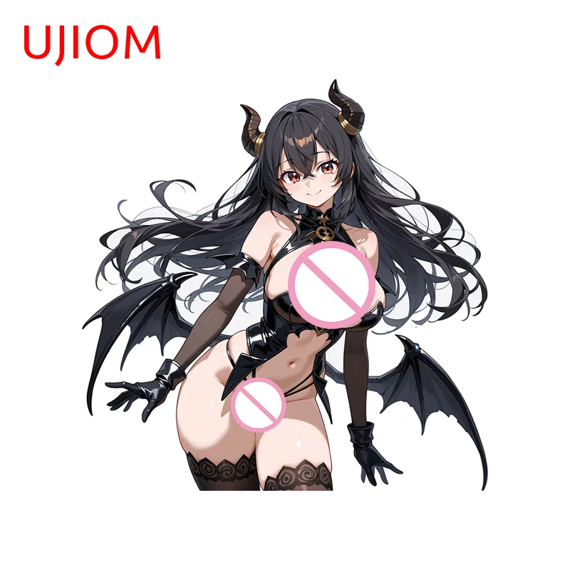 UJIOM NSFW Sexy Big Chest Demon-style Girl Waifu Wall Sticker Attractive Alluring Personality Decal Chic Living Room Decor