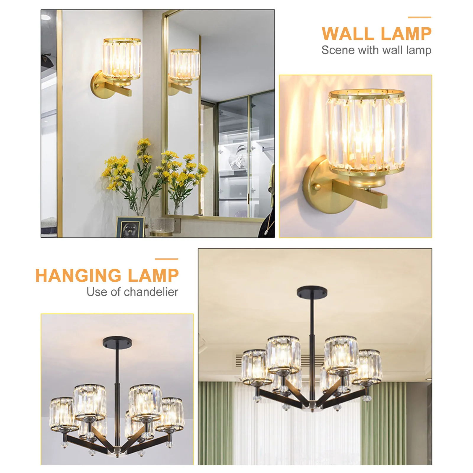 

Премиальный хрустальный абажур в европейском стиле из кованого железа для потолочных, настенных и напольных светильников, декоративное рассеянное освещение, теплый свет