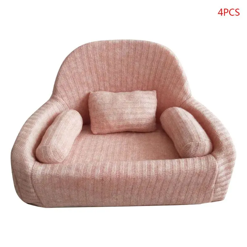 4 Teile/satz Neugeborenen Fotografie Requisiten Baby Posiert Sofa Kissen Set Stuhl Dekoration P31B