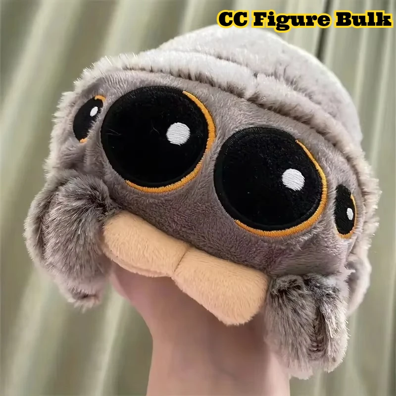 Juguete de araña de dibujos animados suave, gris, de poliéster, animal de peluche, lindo, de alta calidad, para regalos de Navidad, Acción de Gracias y fiestas 2