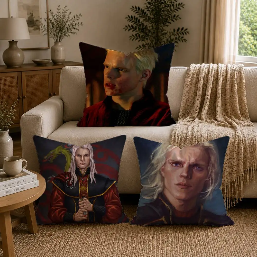 A-Aerion T-Targaryen B-Brightflame Pillow Case Pattern Printed Pillowcase For Living Room Sofa Cushion Cover