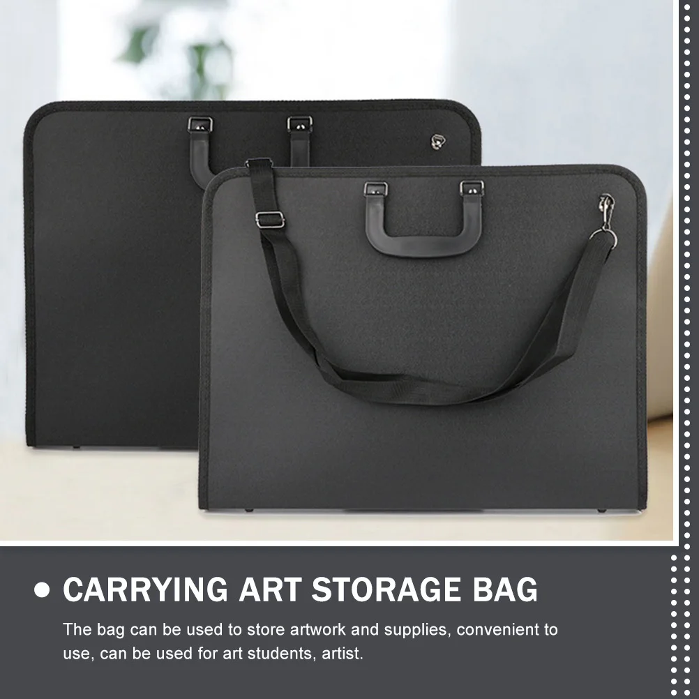 حقيبة الفنان قسط أكسفورد النسيج المحمولة الفن الرسم حقيبة التخزين مقبض حمل الفن محفظة حالة A3 محفظة #3