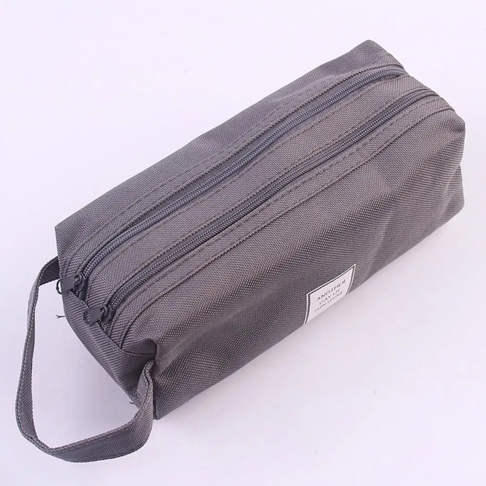 Stationery Bag Stationery Gift Capacity Double Layer Pencil Bag with Zipper Durable Makeup Brush Pen Pouch Stationery for Needs