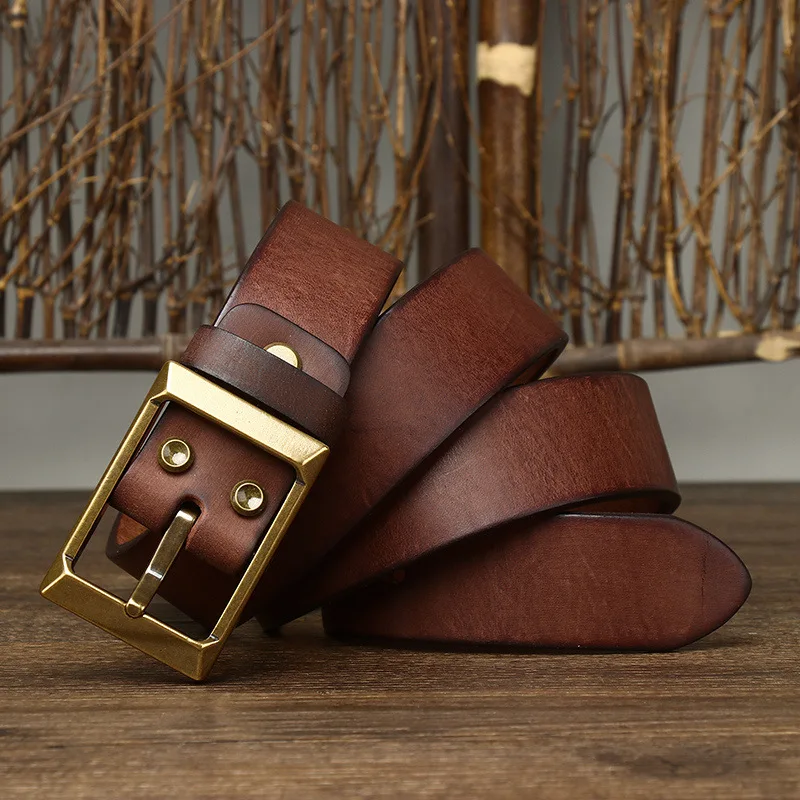 new-38cm-thickend-retro-cowboy-belt-male-cowskin-genuine-leather-belt-men-heavy-copper-and-stainless-steel-buckle-jeans-belts