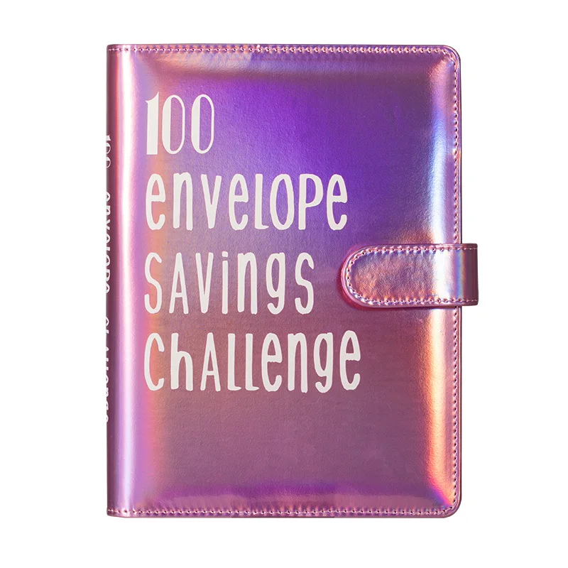 A5PU 100 Envelope Challenge Binder Lasers Cover Couples 100 days Savings Challenge Save This Envelope Binder