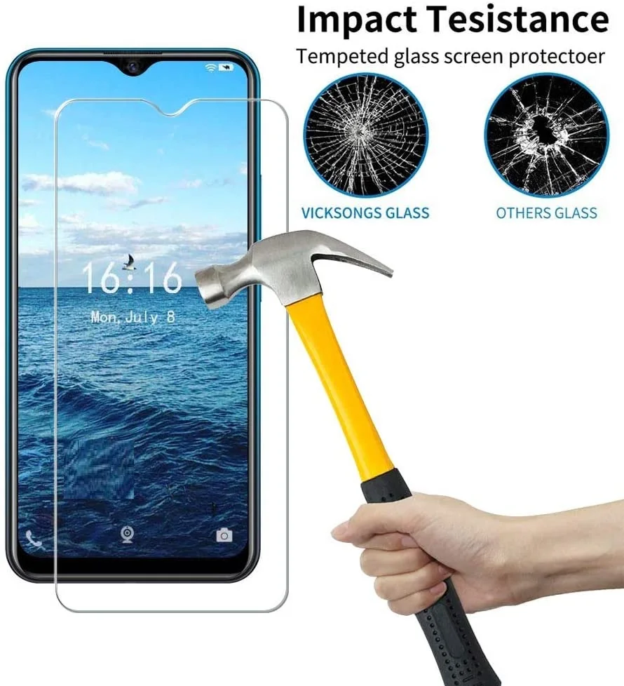 10D Tempered Glass For Vivo Y21S Screen Protector For Vivo Y31 Y21 Y20 Y20S Y20i Y53S Y33S Y12S Y11S Protection Film Cover