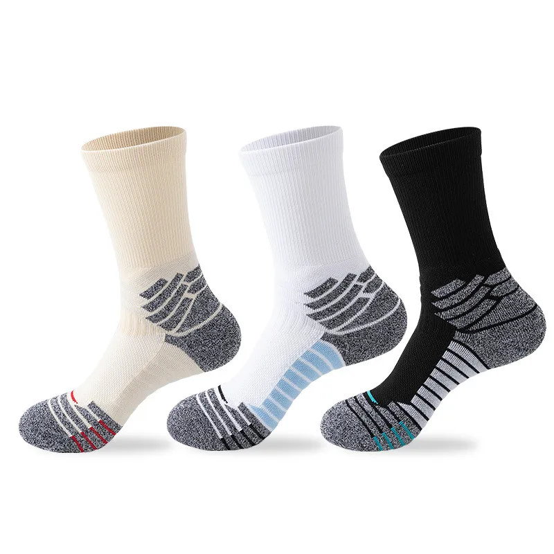 Man Basketball Socks Football Accessories Non-slip Bike Trail Running Training Anti-slip Sports Socks For Male Cycling Camping