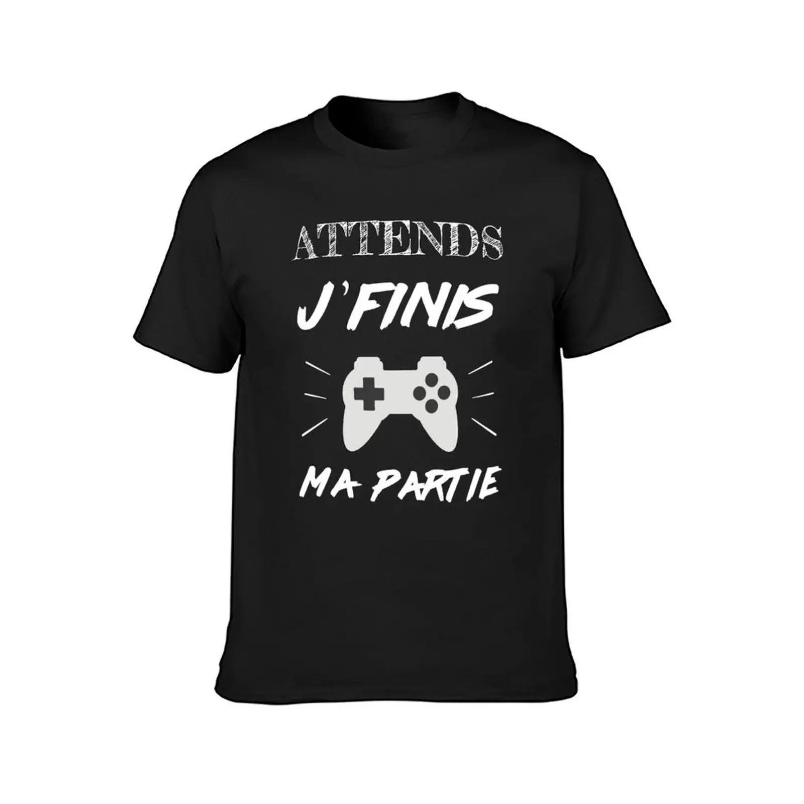 Wait i finish my game T-shirt sweat anime clothes vintage clothes oversizeds mens graphic t-shirts big and tall