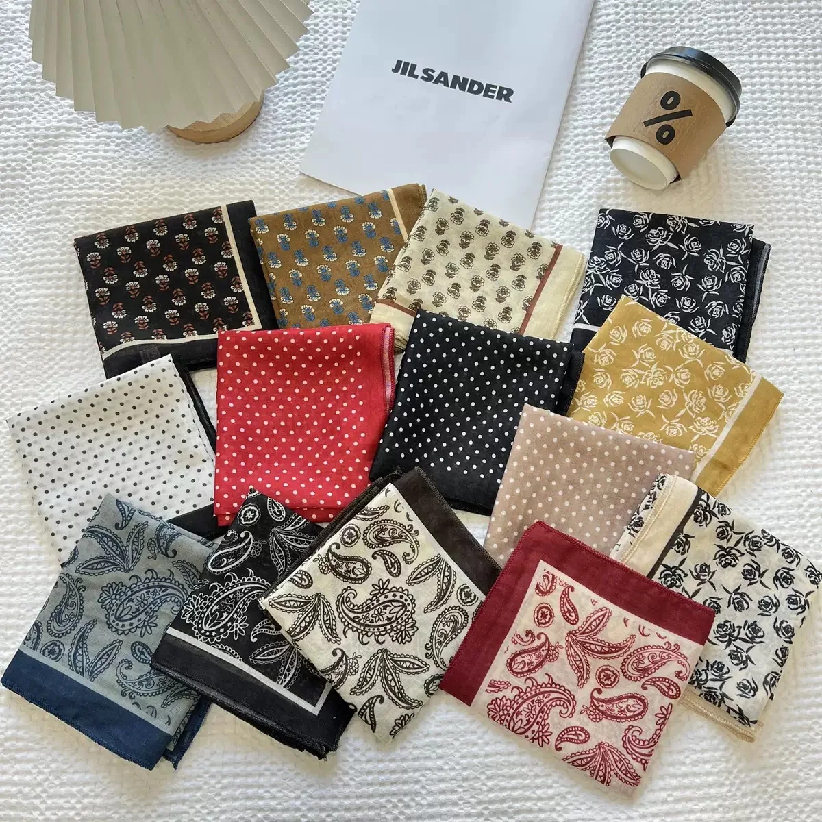 Square Scarf Cotton Linen Vintage Paisley Breathable Soft Lightweight Head Wrap Neck Scarf Wrist Tie Spring Summer Women Gift