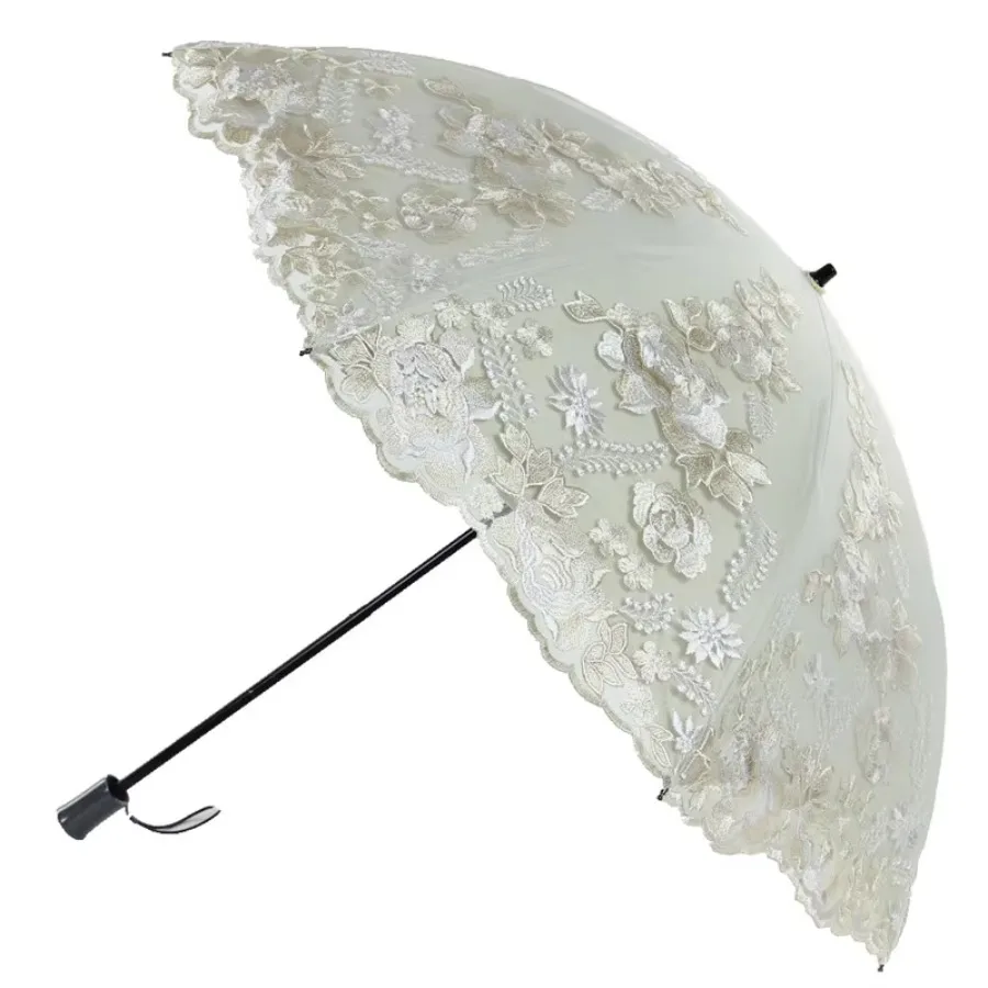 Garden Umbrella Parasol Beach Girls Wedding Lace Chinese Umbrella Outdoor Windproof Uv Protection Ultralight Sombrilla Umbrellas