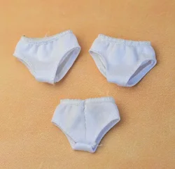 Ropa interior blanca de 3 unids/lote para muñecas Barbie, calzoncillos originales hechos a mano para muñecas Barbie BJD 1/6, regalos para casa de muñecas Barbie