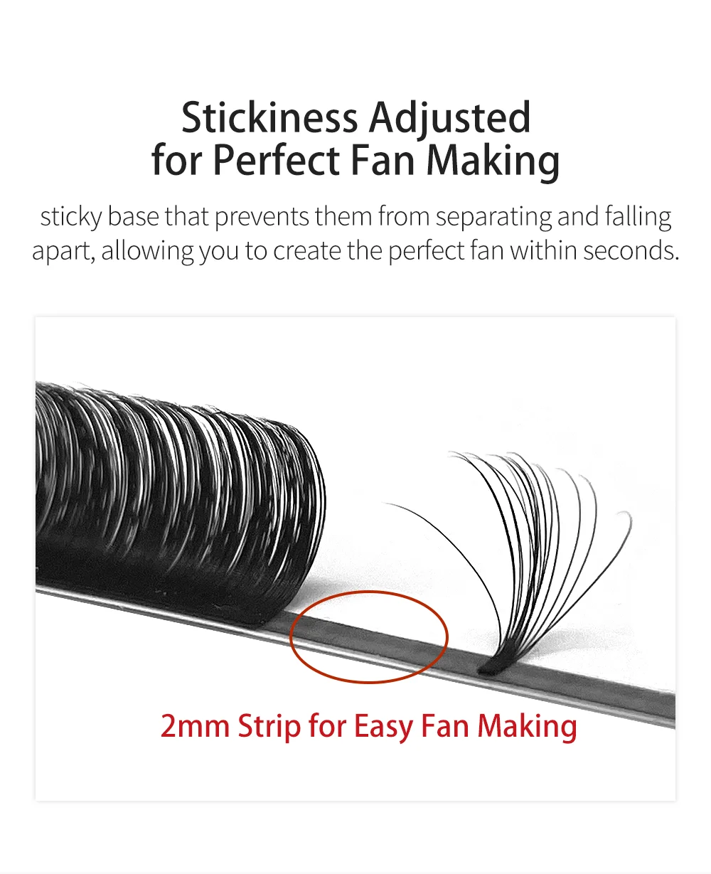 NATUHANA Easy Fan Fast Fanning Volume Lashes Autofans Fake Wimpernverlängerung Faux Nerz Wimpern für Make-up-Tools – Detail 12