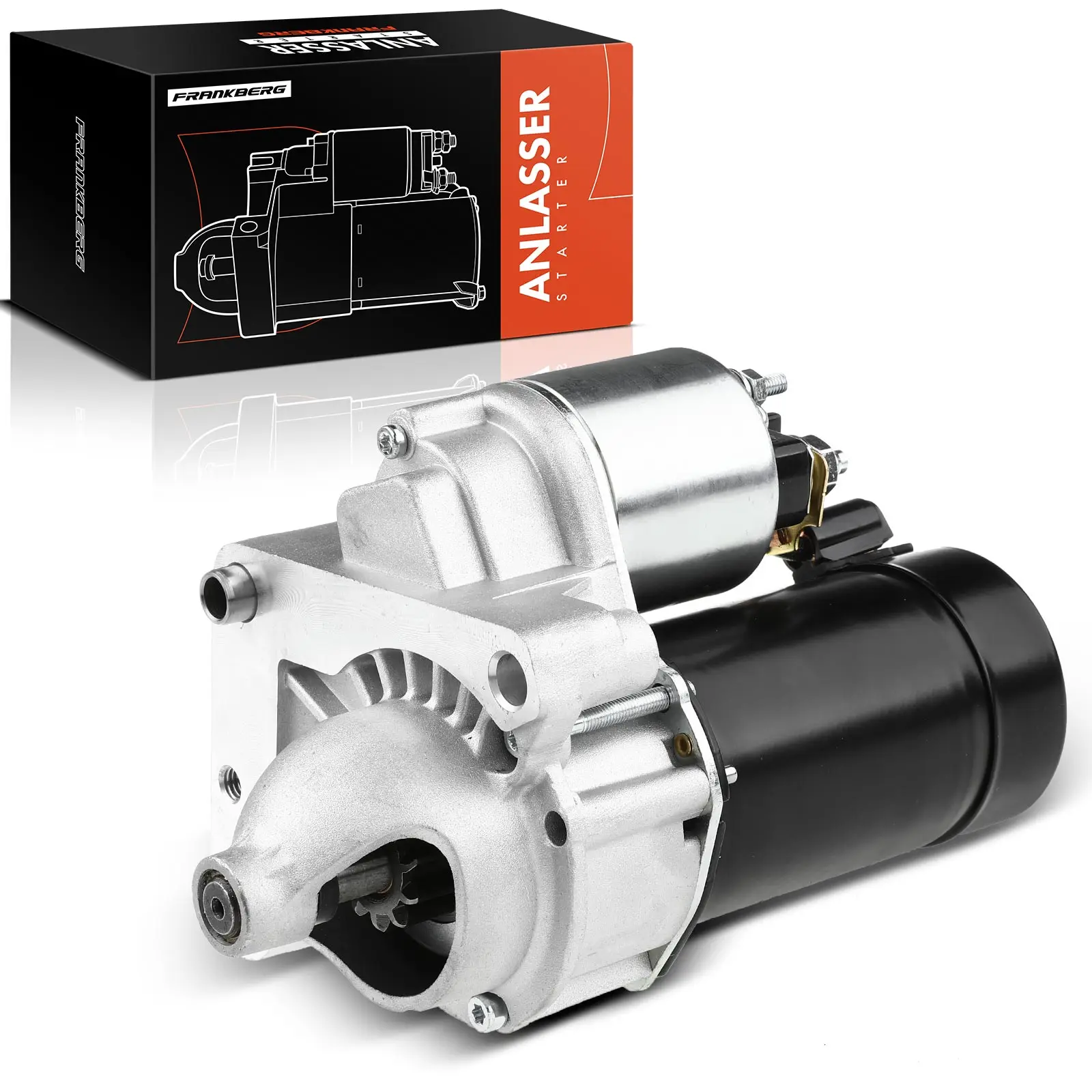 Frankberg 1x startmotor voor Citroën Berlingo Multispace, Peugeot 206, 1007, 307, 308, Partner; Toyota 0986021651, 113254