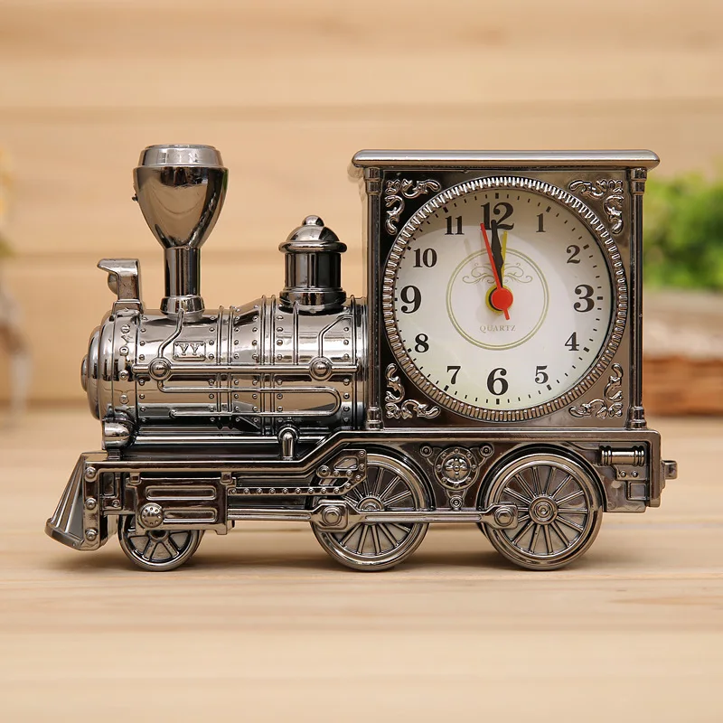 

Antique Locomotive Alarm Clock YY7688 Fashion Home Alarm Clock Retro Decoration Clock Creative Cartoon Alarm Clock Student Gift