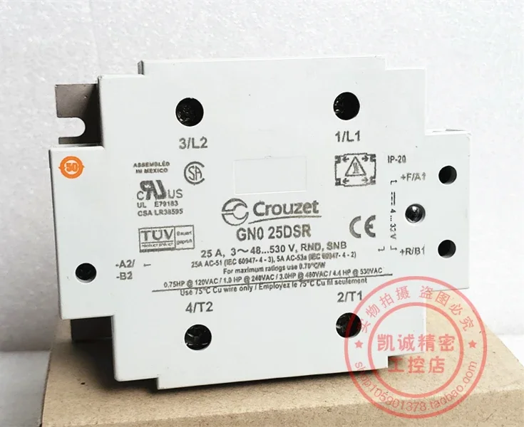 2025.4Original French Gonos CROUZET Solid-state Relay GN0 25DSR 25A In Stock GNO25DSR