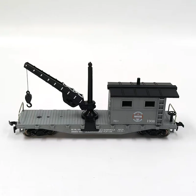 Ho Scale Plastic 1/87 HF 40-Foot Caboose Crane Transport Car Crane 98300 Train Model Sand Table Static Display Adult Collection