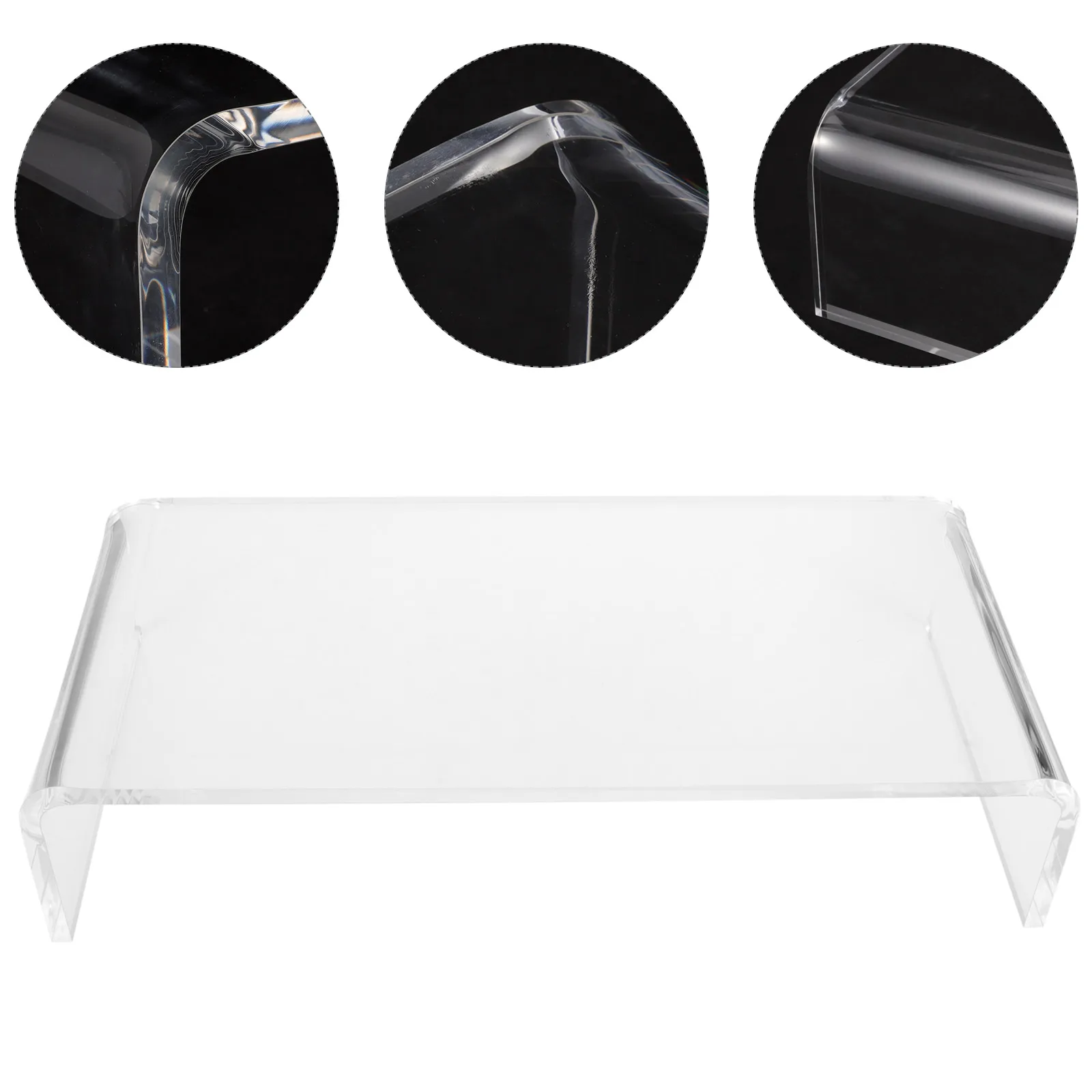 

Anti-Cat Acrylic Keyboard Cover Universal Protector Bridge Elevation Rack Desktop Monitor Stand Clear Removable Washable
