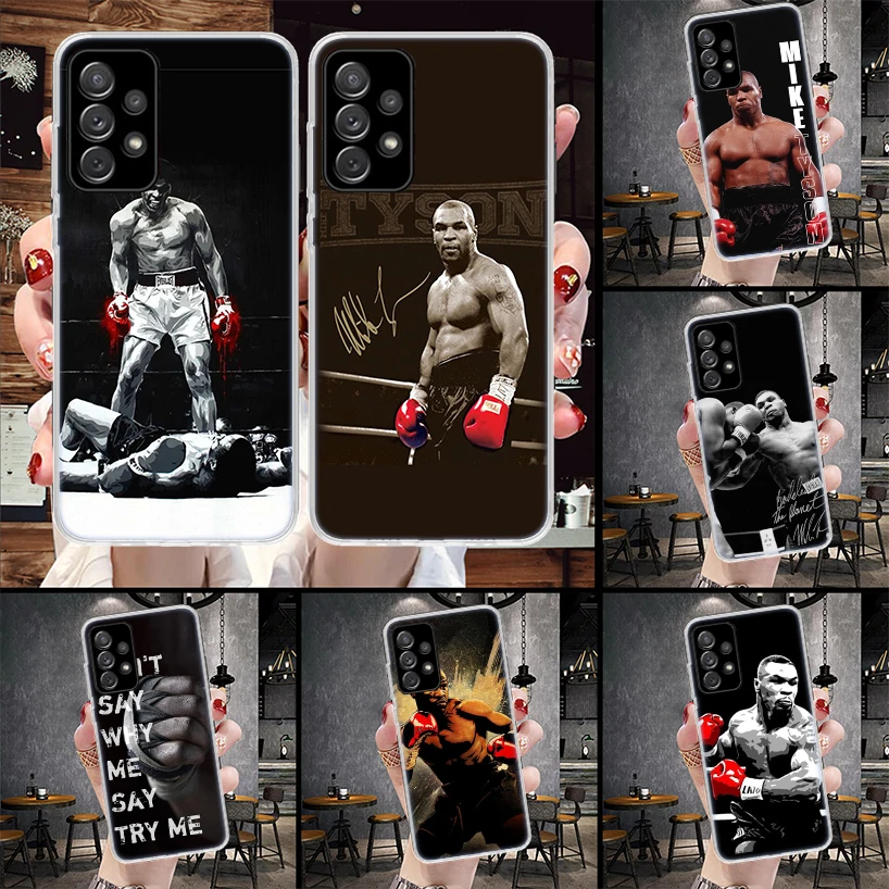 Mike Tyson Boxer Man Soft Phone Case For Samsung Galaxy S26 S25 Edge S24 FE S23 S22 Ultra S21 Plus S20 + Art Fundas Back Cover G