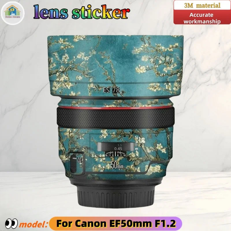 

EF50F1.2 For Canon EF50mm F1.2 Camera lens sticker, DIY skin, Precision tailoring wear-resistant protective film