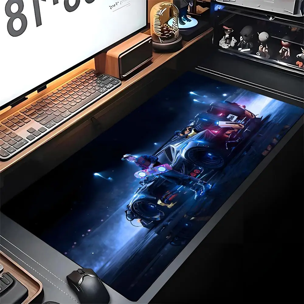 Back To The Future 3 Tv Mouse Pad Edge Big Gaming Locking Computer Gamer Cool Large Rubber Art Mousepad Laptop Desk Mat