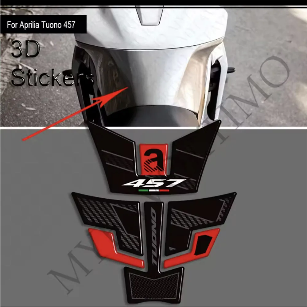 

For Aprilia Tuono 457 Tank Pad TankPad 3D Bike Cap Grips Gas Fuel Kit Knee Stickers Decals Protection Motorcycle 2025 2026