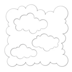 Cloud Stencil Edge Metal Cutting Dies Mix-ables Stencil for DIY Scrapbooking Album Decorative Embossing Paper Cards Making Craft