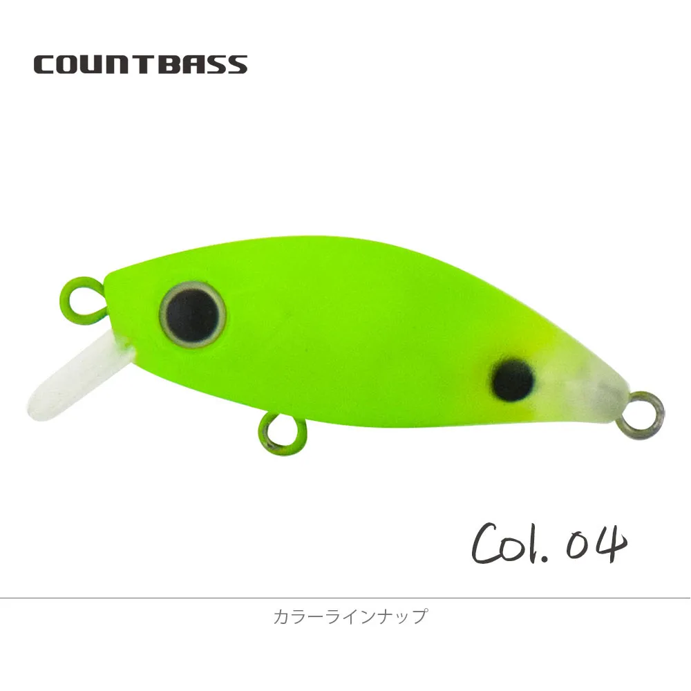 COUNTBASS Langsam sinkender Minnow 43 mm 1-3/4" 4,8 g 3/16 oz. Wobbler HardBait Plug Angelköder La Peche Au Leurre – Detail 15