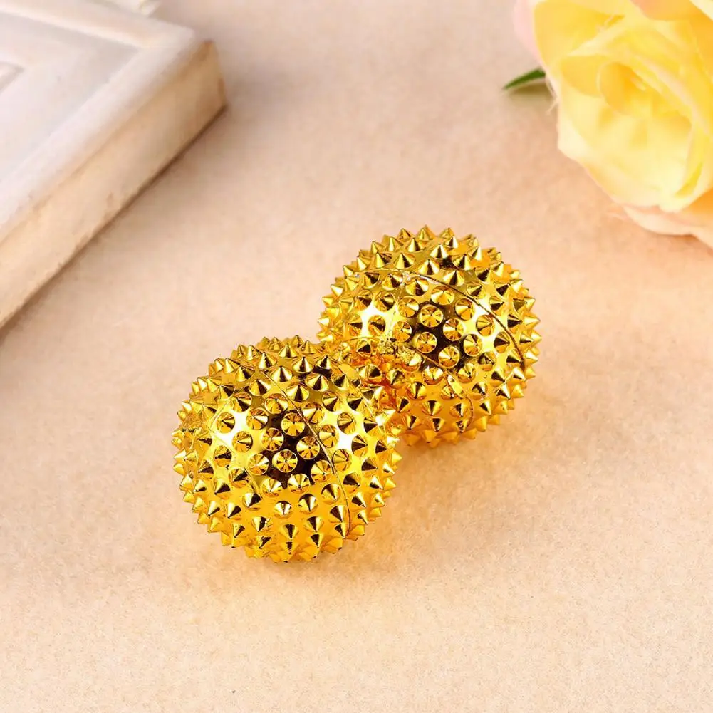 2Pcs Massage Ball Magnetic Anti-stress ABS Acupressure Therapy Needle Ball Massager For Hand