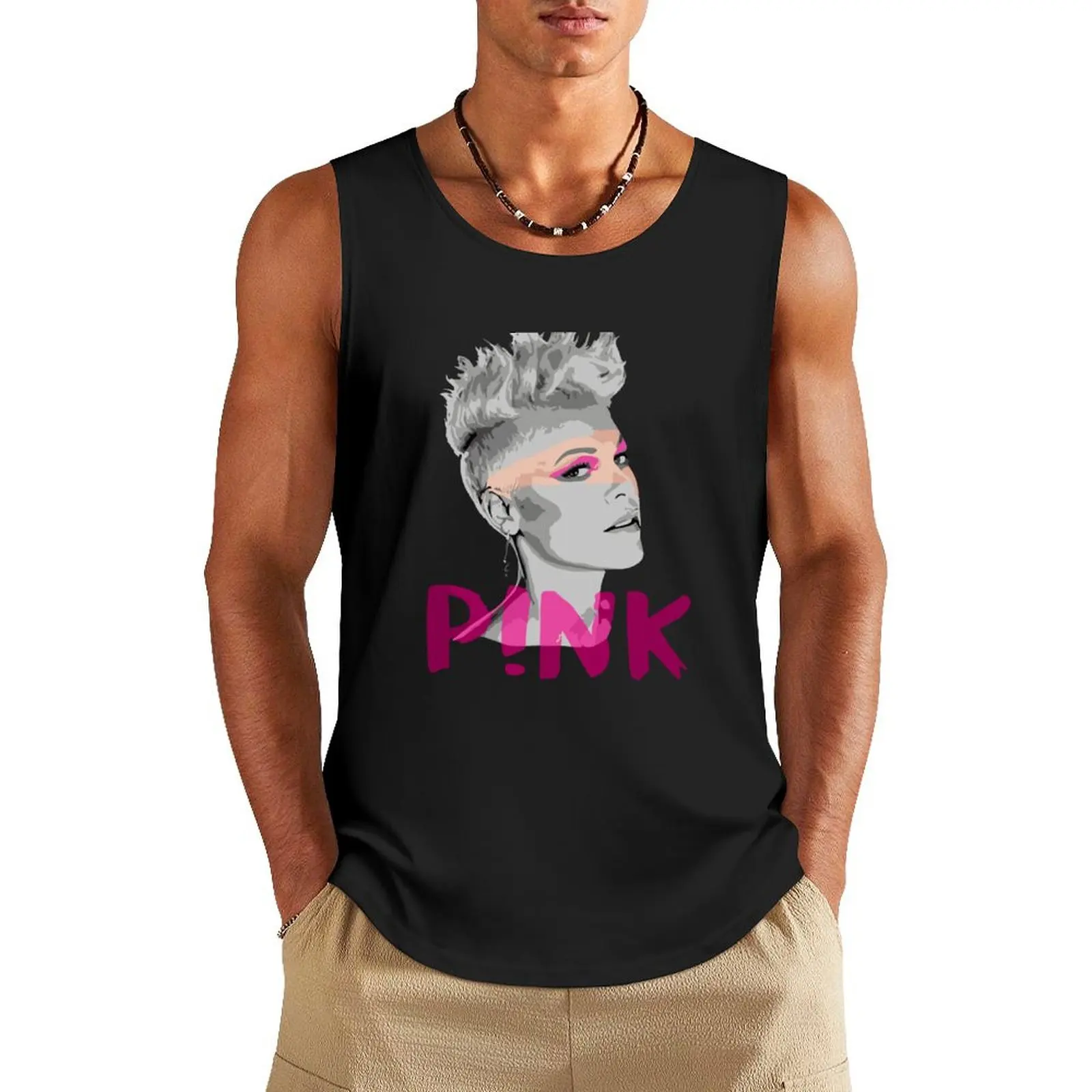 

Carnival tour P!nk Pink P nk Summer 2023 Table 2 Tank Top gym shirt men Men's summer clothes 2024