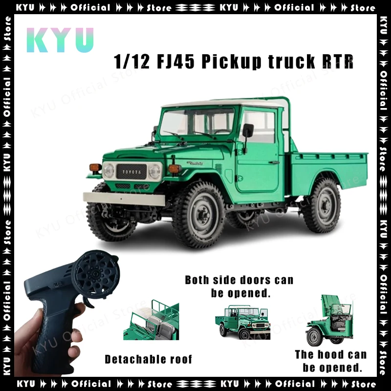 

Kyu Fms 1:12 Fj45 Pickup Truck Model Electric Rc Remote Control Vehicle Off-road Climbing Car Simulation Remote Control Vehicle