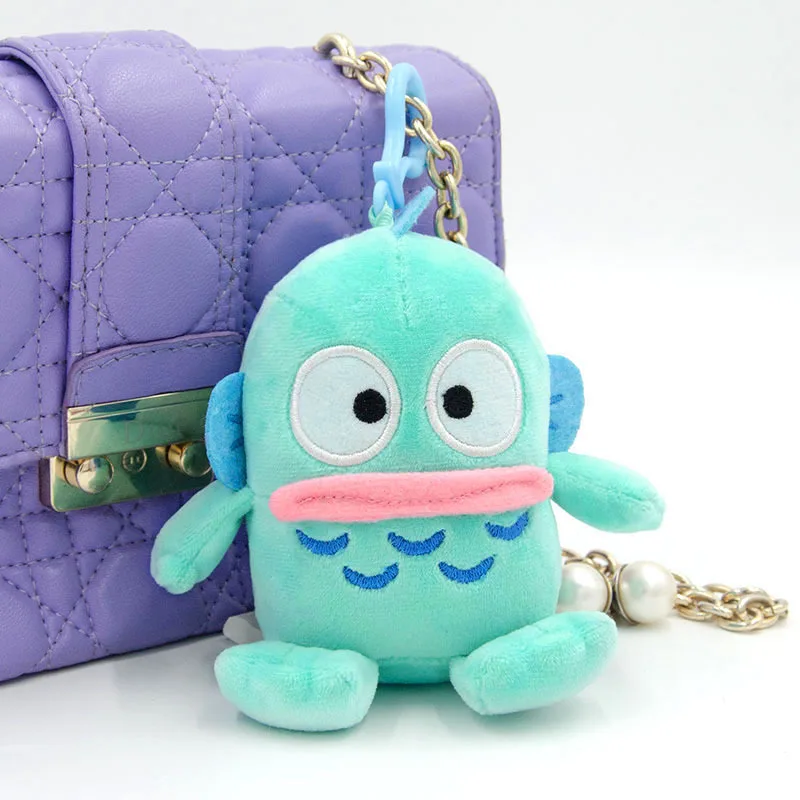 Nouveau Kawaii Sarnio Hangyodon peluche petit pendentif poupée pendentif clé sac à dos pendentif jouet pour enfants cadeaux pour enfants