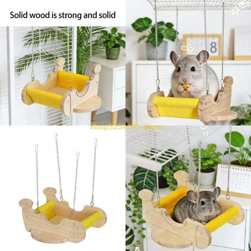 AXYC Fun Balancing Hammock Swing Bed Toy For Active Chinchillas Cage Entertainment