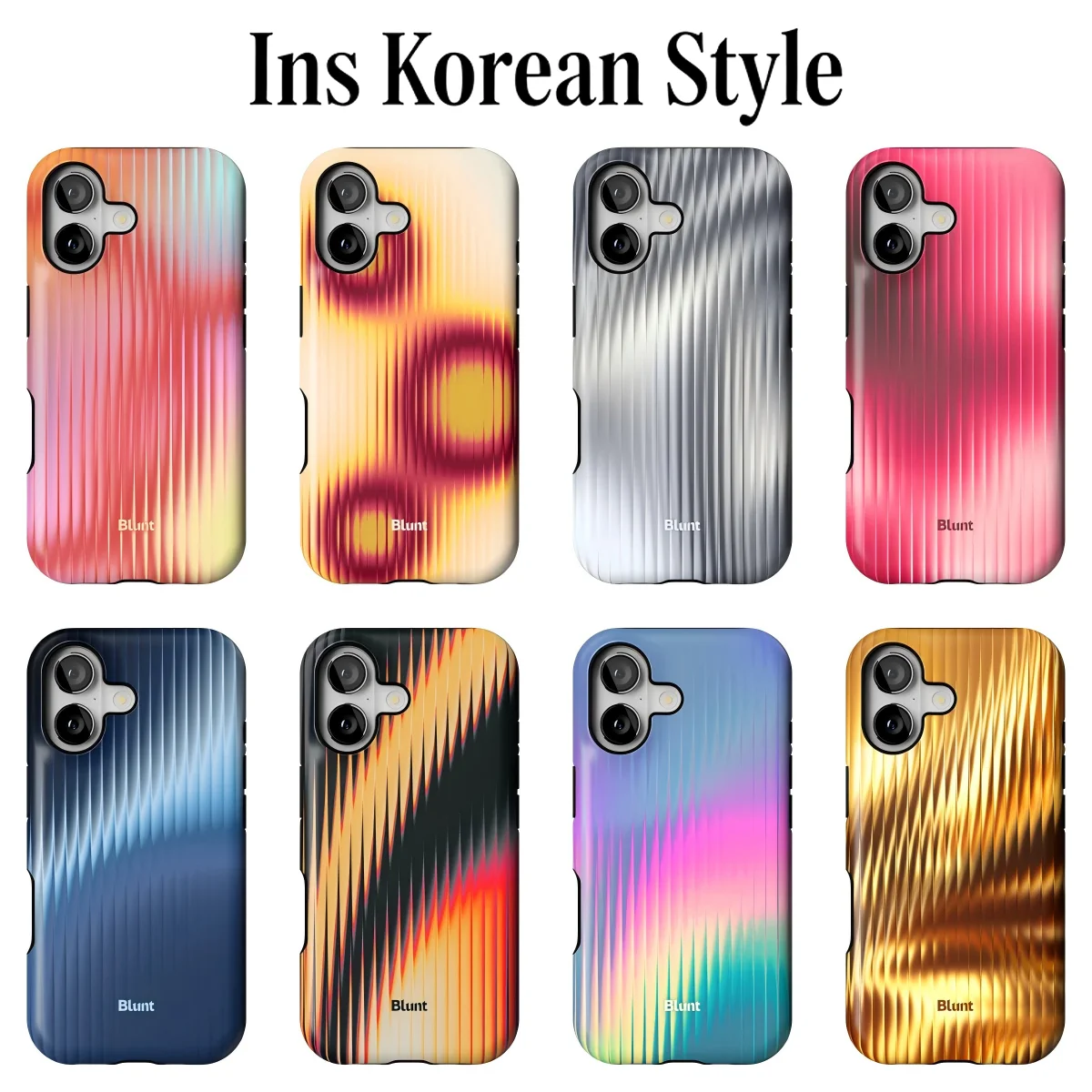 Luxury Clmj Colorful Ripple Cool Phone Case for Samsung Galaxy S24 S25 S26 FE Plus Ultra Edge 4G 5G Luxury Double-layer Cover