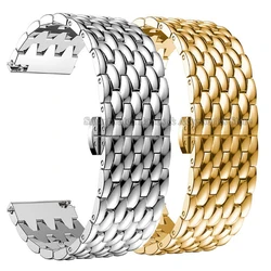 20mm 22mm Stainless Steel Watch Band for Huawei Watch Gt2 Gt3 for Amazfit Wrist Band for Samsung 6/5/4 Quick Release Bracelet