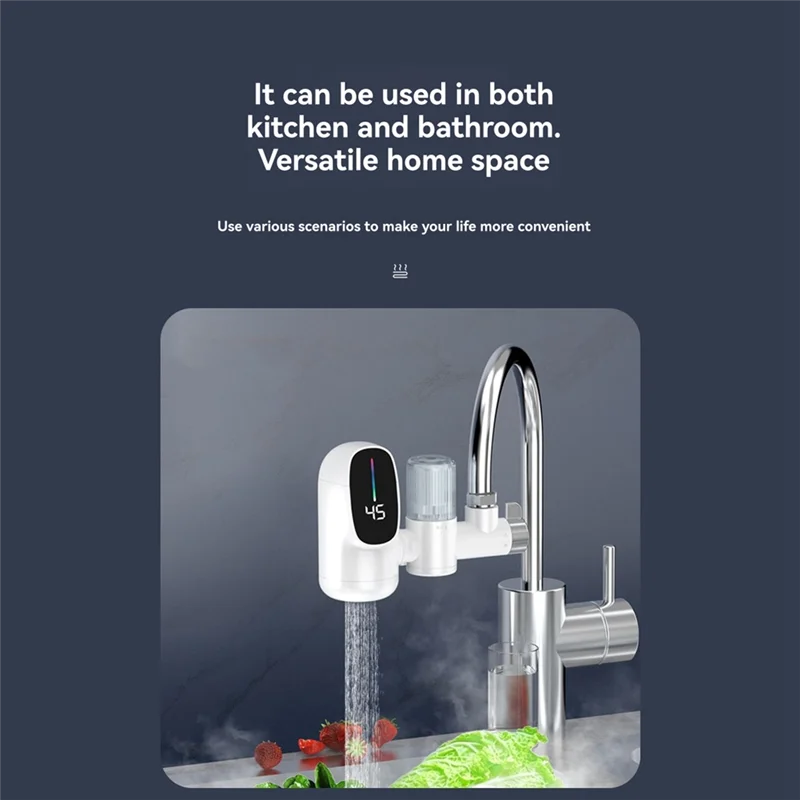 BISM تسخين سريع مياه الحنفية صنبور المطبخ الكهربائية التدفئة الفورية صنبور الماء الساخن Tankless سخان مياه 3300 واط الاتحاد الأوروبي التوصيل