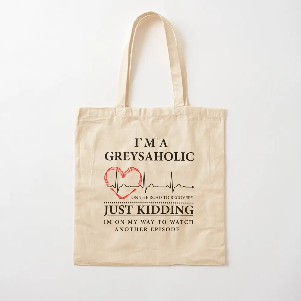 I'm on my way to watch another episode Quote of Grey's Tote Bag Women's shopper Shopper bag Women's beach bags