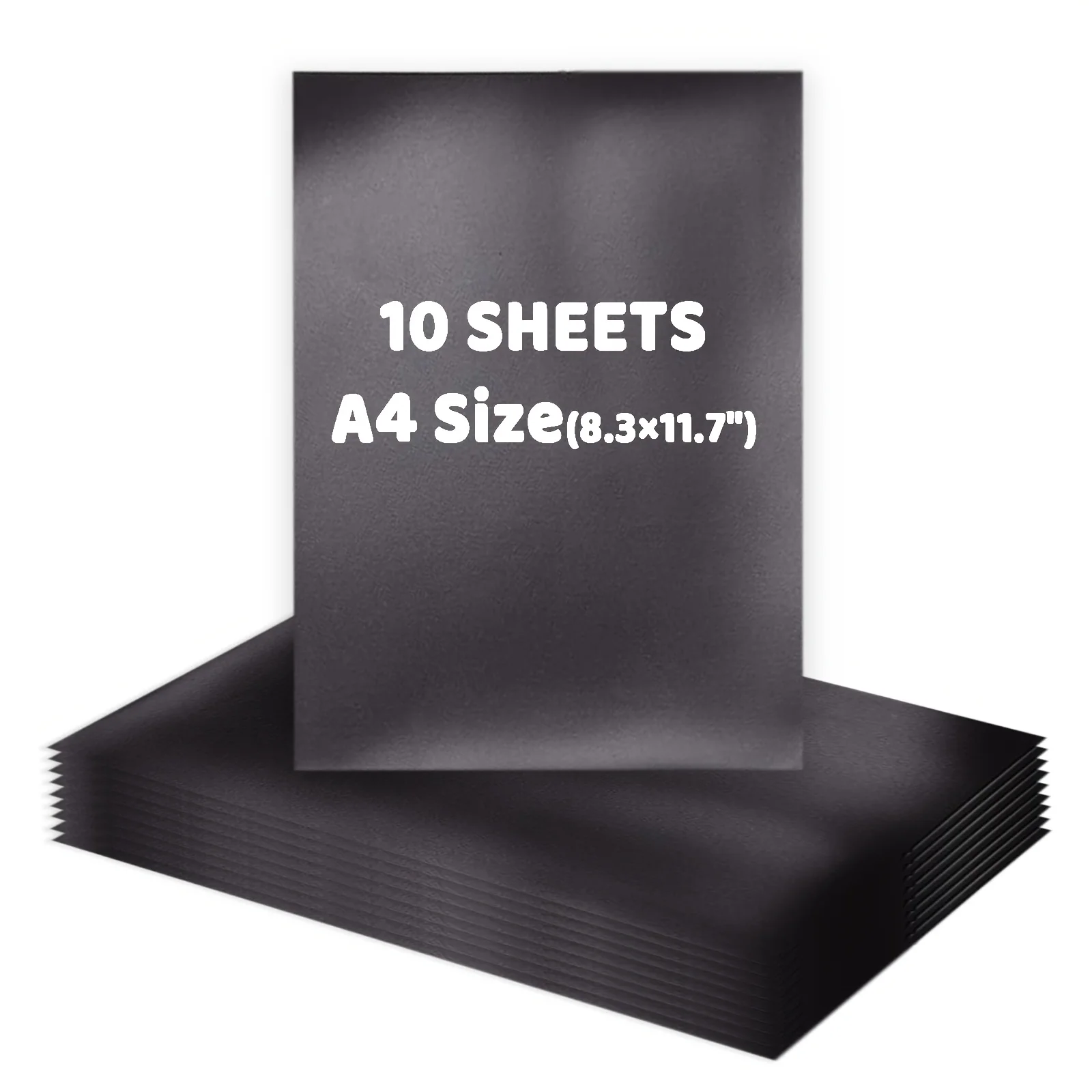 

A4 Size 10 Pieces Flexible Single - Sided Magnetic Sheets, 8.3×11.7 Inch Magnetic Rubber Sheets, Non-stick Magnetic Sheets for C