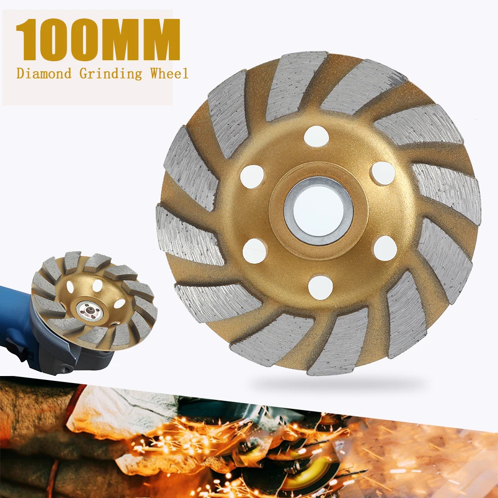 

4inch 100mm Wood Porcelain Diamond Grinding Cup Wheel Disc for Angle Grinder Tool Cutting Grinder For Concrete Stone Ceramic