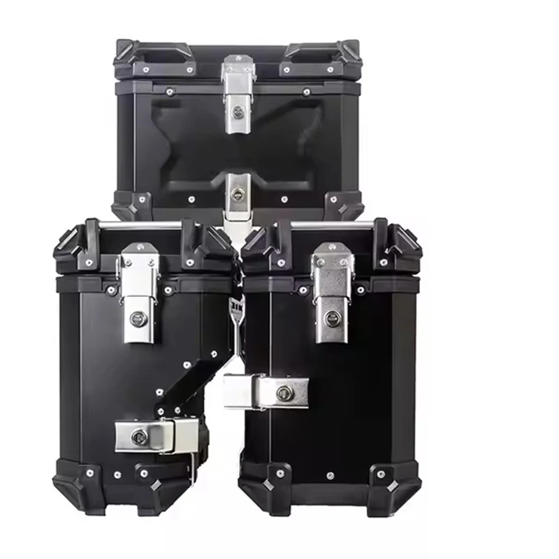 

Custom Quick Release Universal 45l 38l Trunk Case Waterproof Aluminum Alloy Motorcycle Top Box And Rear Side Boxes Set