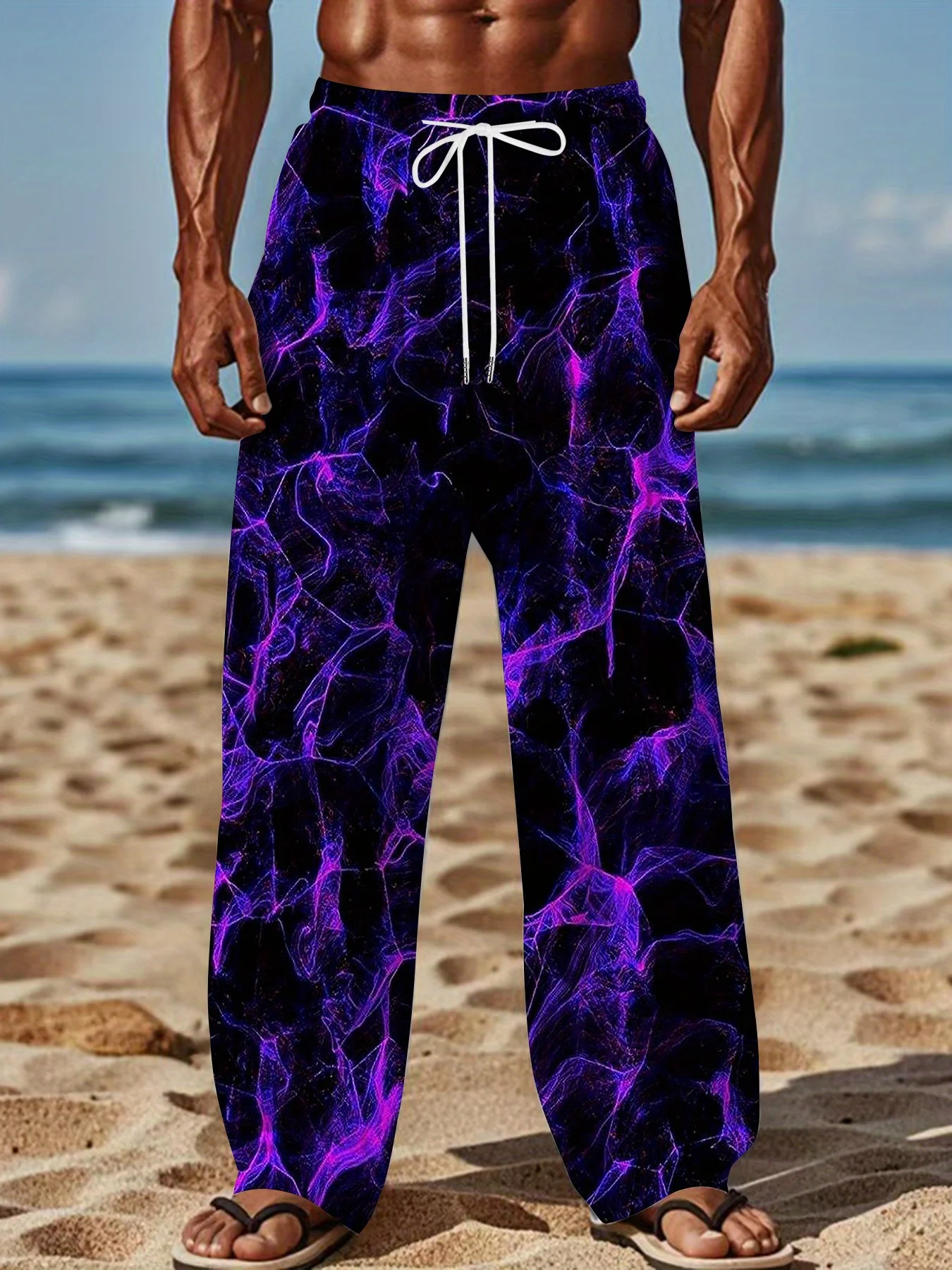 

Classic Fashion Printed 2026 New Men's Pants Women's 3D Color Series Casual Pants Y2K Street Couple Sports Pants