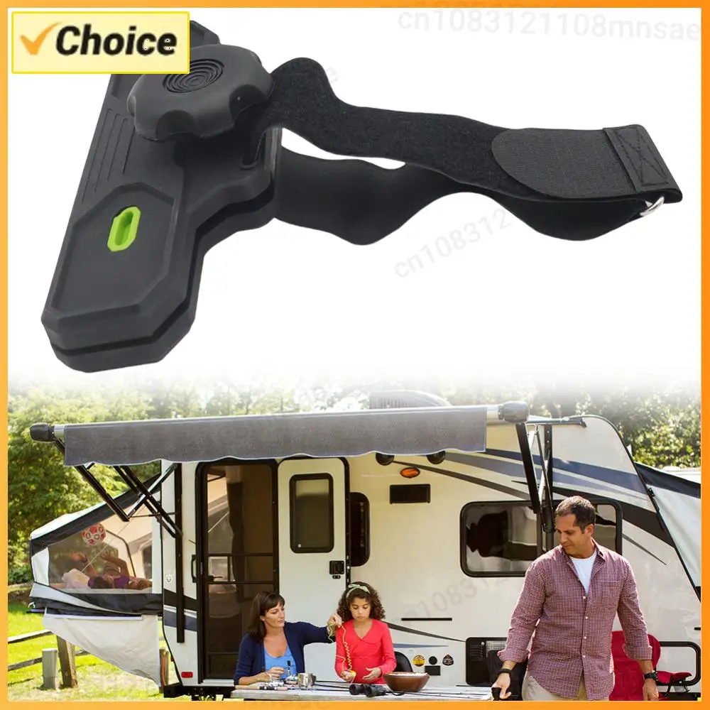 

2Pcs RV Awning De-Flappers Nylon RV Canopy Fixture Travel RV Awning Clips RV Awning Clamps RV Sunshade Accessories
