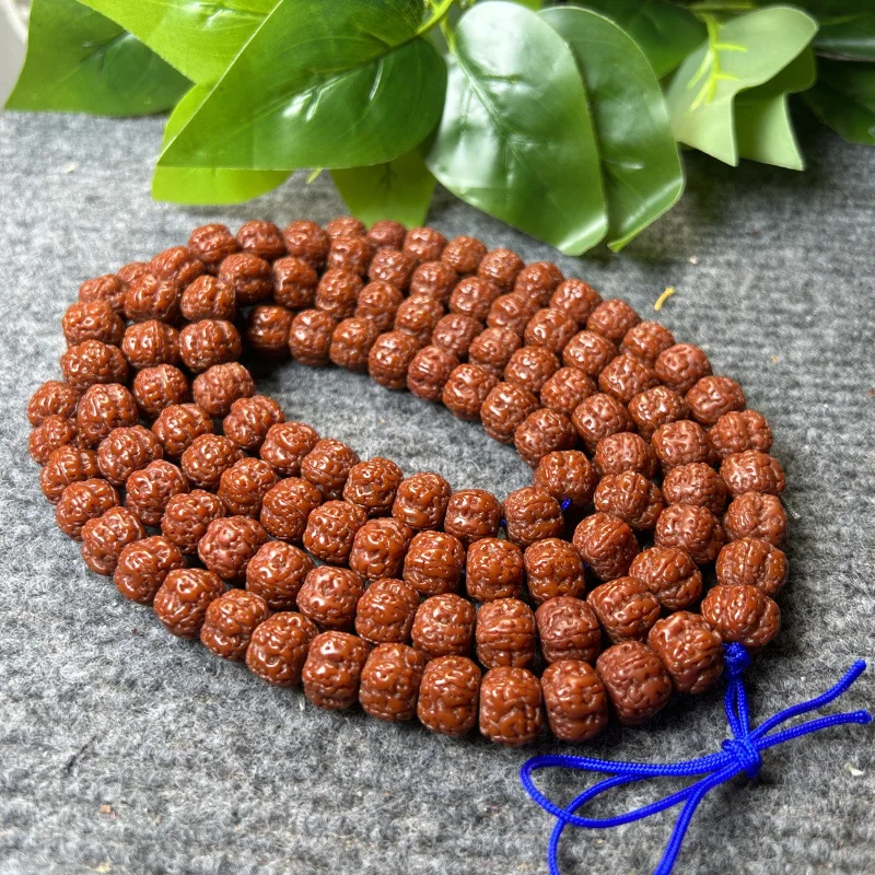 Tibetan Style Machine Brushed Patina Old Rudraksha Dragon Pattern Small King Kong108Second Generation Panlong Buddha Beads Brace