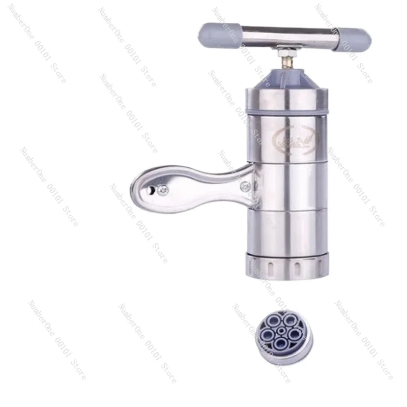 Stainless Steel Small Noodle Machine Household Manual Hand-cranking Noodle Machine Extrusion Noodle