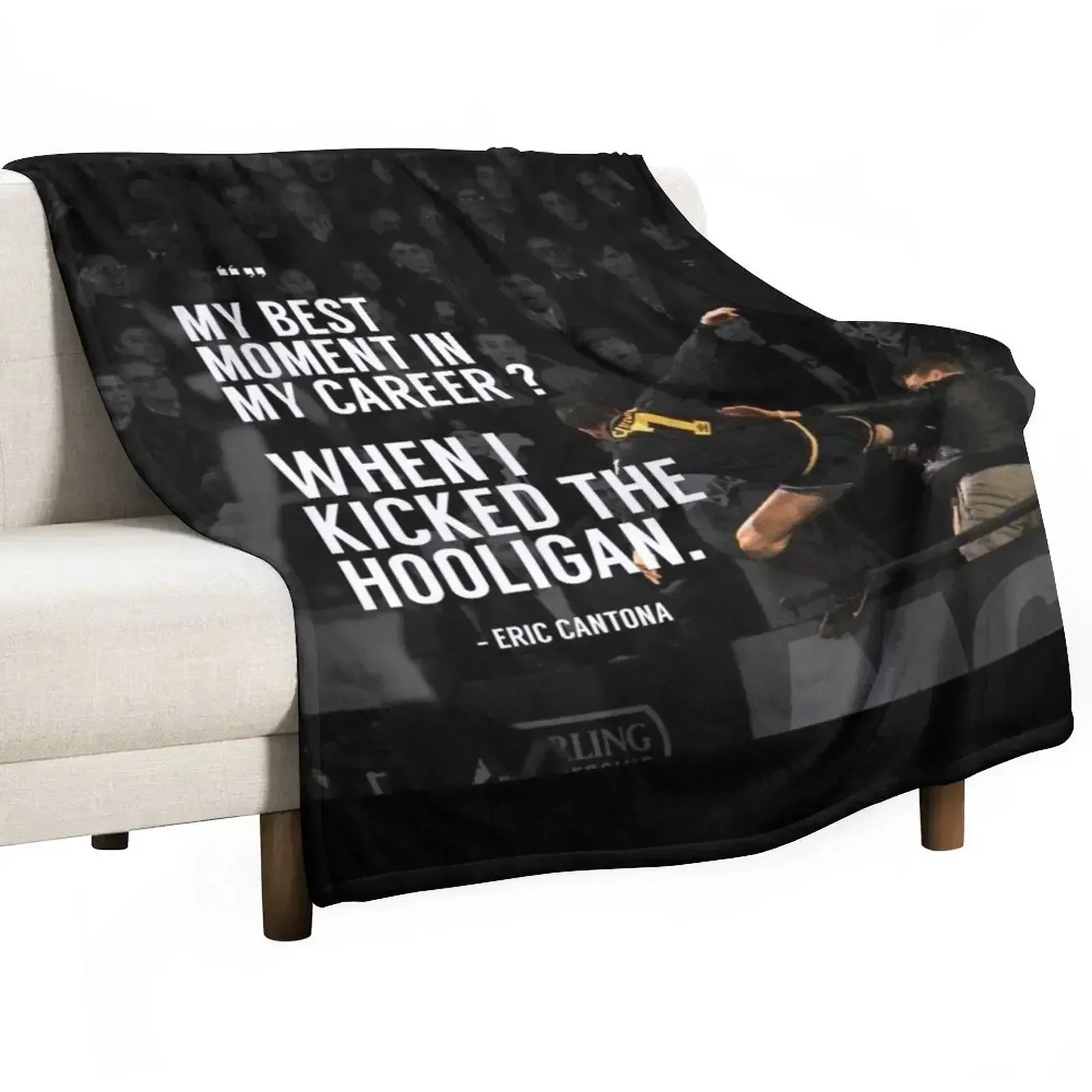 Cantona Kick Quotes Throw Blanket Luxury Designer Summer Beddings Luxury St Blankets