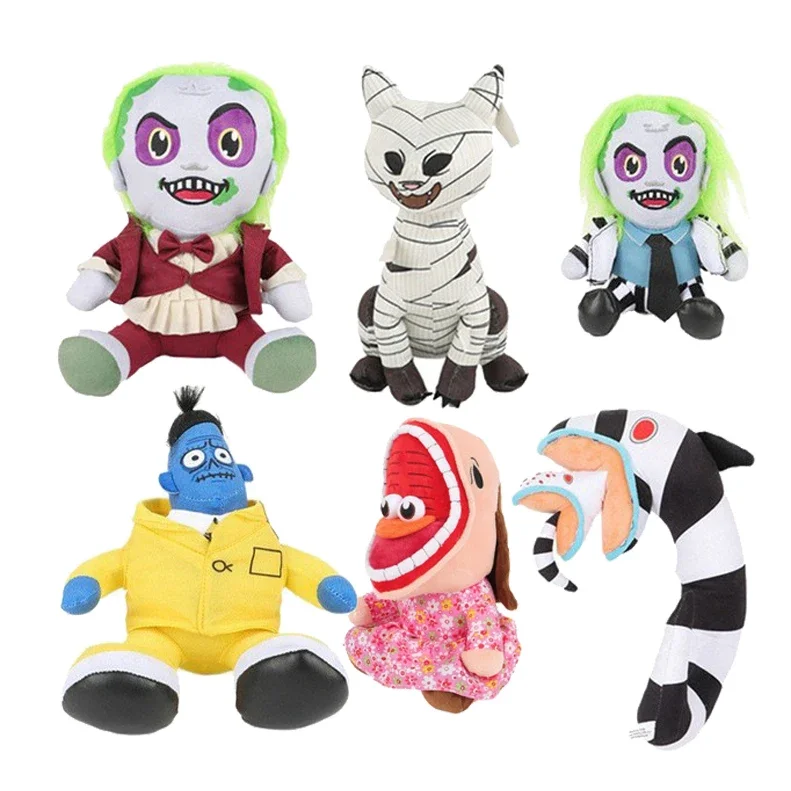 

New Beetlejuices 2 Beetle Juice Plush Toy Horror Halloween Stuffed Animals Plushes Horror Figures Snake Children's Birthday Gift