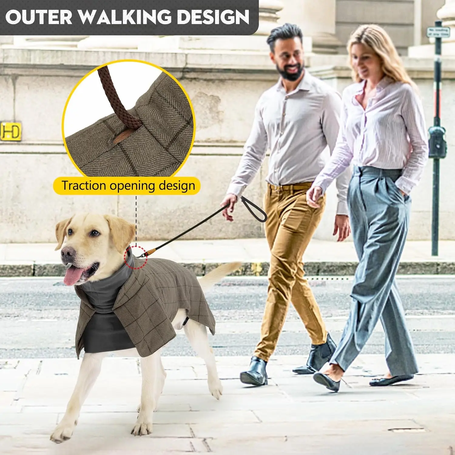 Dog Tuxedo Shirt, Stylish Cold Weather Coat,Wedding Shirt Formal Tuxedo Costume,Detective Prince Wedding Suit for S/M/Large Dogs - view 4
